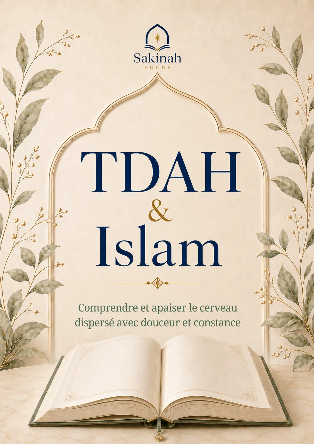 Couverture du guide PDF TDAH & Islam, Sakinah Focus.