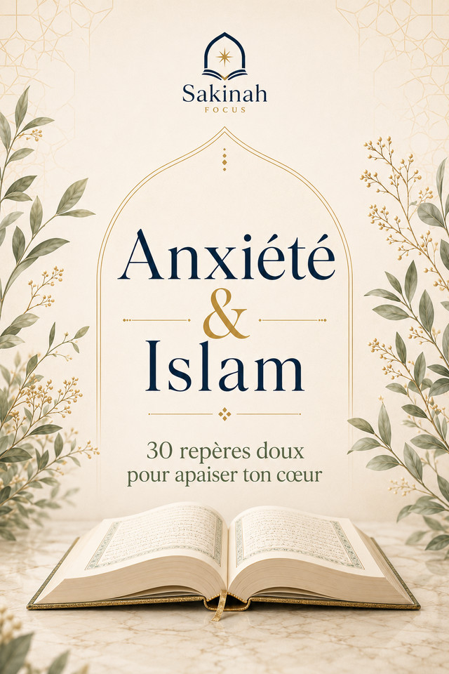Guide PDF Anxiété & Islam – Outils doux pour apaiser le mental qui tourne en boucle pour femmes musulmanes TDAH