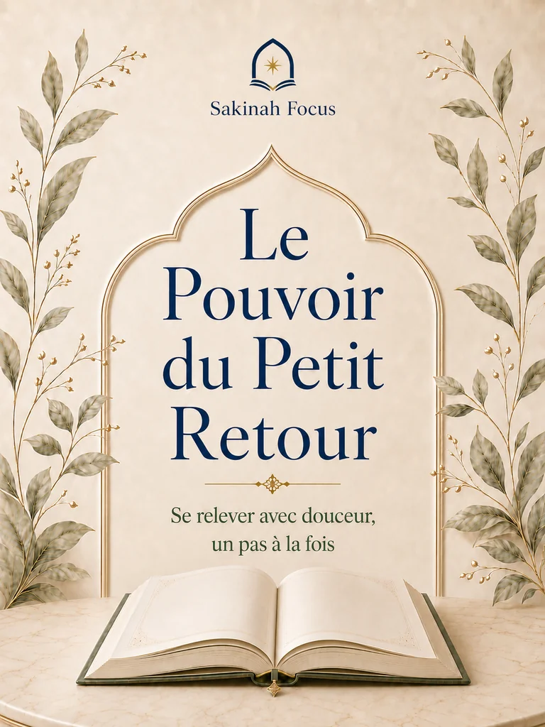 Guide PDF gratuit Le Pouvoir du Petit Retour – Routine spirituelle douce pour femme musulmane avec TDAH et charge mentale